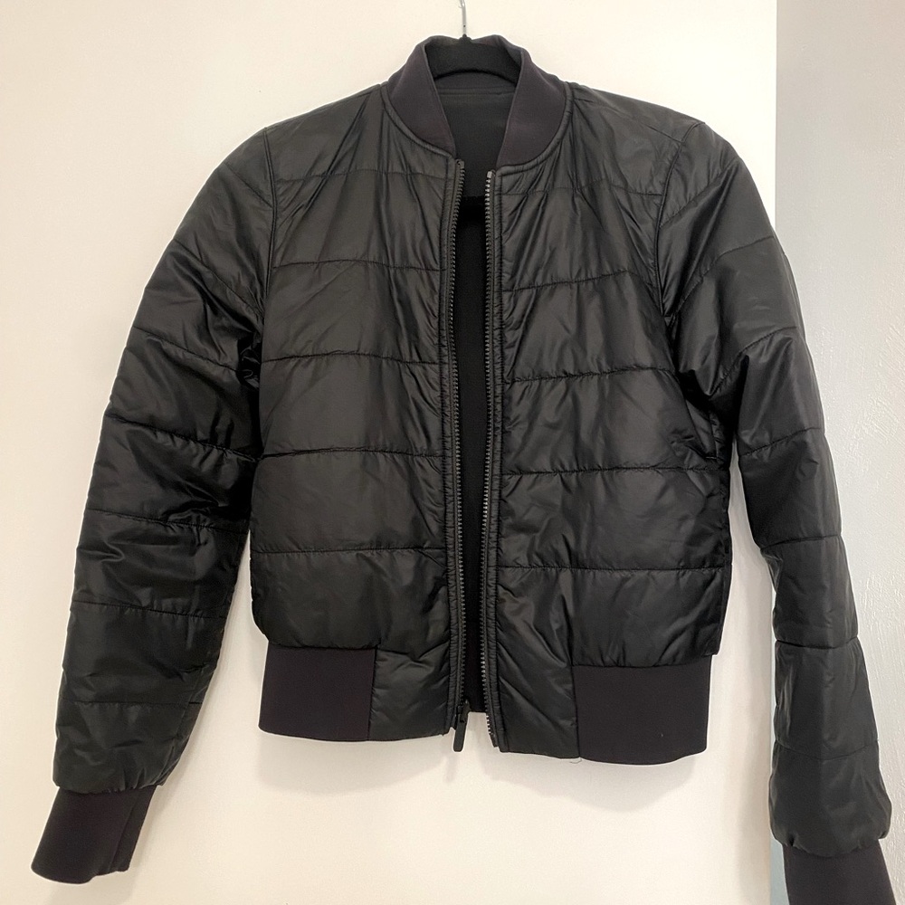 Reversible Lululemon bomber jacket size 2